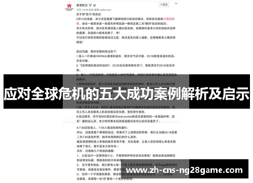 应对全球危机的五大成功案例解析及启示